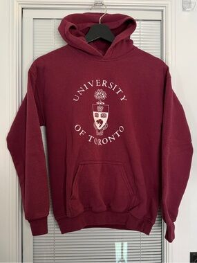 University Of Toronto Youth Large Hoodie Sweatshirt White Logo